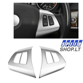 BMW X5 E70 sidabrinė vairo apdaila